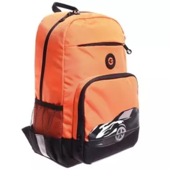 Рюкзак молодёжный 40 х 25 х 13 см, эргономичная спинка, отделение для ноутбука, Grizzly 355, чёрный/оранжевый RB-355-1_3