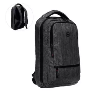 Рюкзак молодёжный Wenger, 41 х 26 х 19 см, 14 л, эргономичная спинка, тёмно-серый