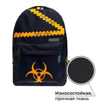 Рюкзак молодёжный, 38 х 28 х 19 см, эргономичная спинка, Calligrata Э "Токсик"