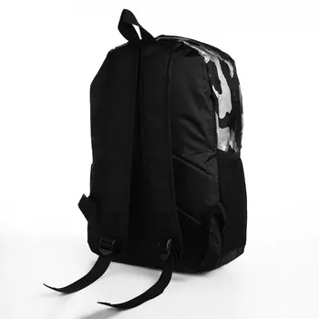 Рюкзак школьный Cloud на молнии, с карманами, с принтом «Мультикам», серый