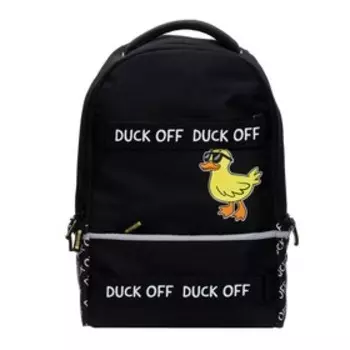 Рюкзак молодежный 42 х 32 х 14 см, Феникс "Утка" чёрный 59316