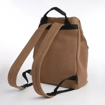 Рюкзак мужской TEXTURA на клапане, размер 281436 см, коричневый