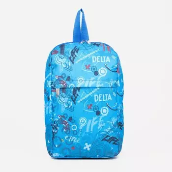 Рюкзак детский на молнии, 2 наружных кармана, цвет голубой