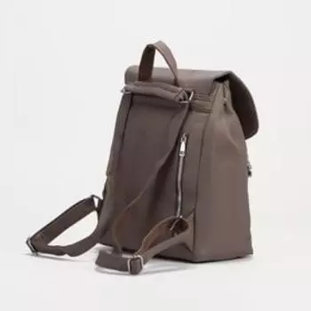 Рюкзак на молнии, цвет бежевый