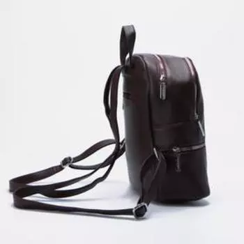 Рюкзак на молнии, цвет бордовый