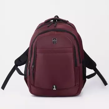 Рюкзак на молнии, цвет бордовый