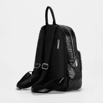 Рюкзак на молнии, цвет чёрный