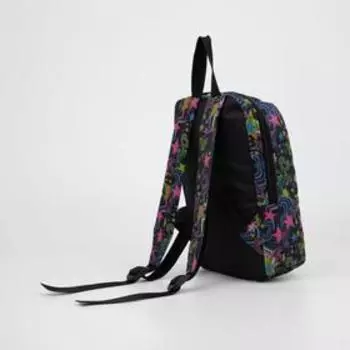 Рюкзак на молнии, цвет чёрный