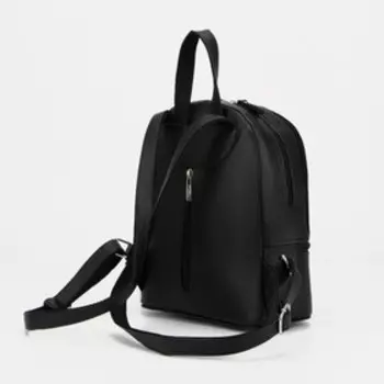 Рюкзак на молнии, цвет чёрный