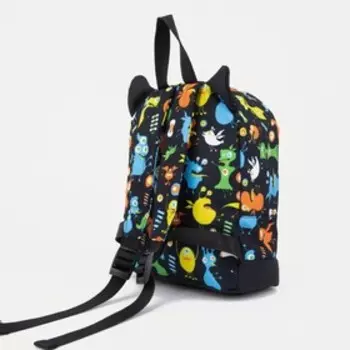 Рюкзак на молнии, цвет чёрный