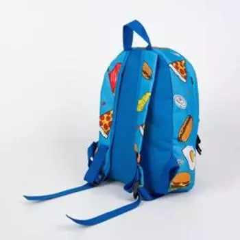 Рюкзак на молнии, цвет голубой