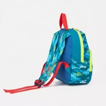 Рюкзак на молнии, цвет голубой