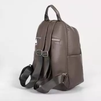 Рюкзак на молнии, цвет коричневый