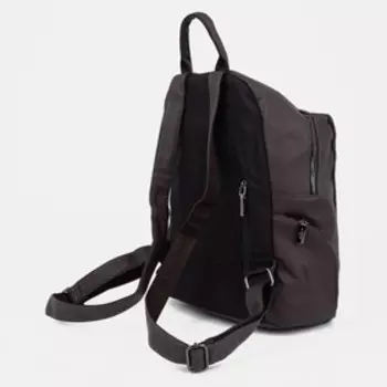 Рюкзак на молнии, цвет коричневый