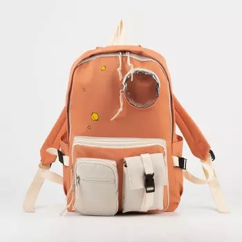 Рюкзак на молнии, цвет розовый