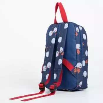 Рюкзак детский на молнии, 2 наружных кармана, цвет синий