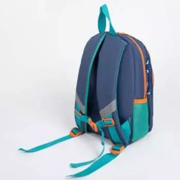 Рюкзак детский на молнии, цвет синий