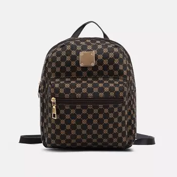 Рюкзак на молнии, наружный карман, цвет коричневый