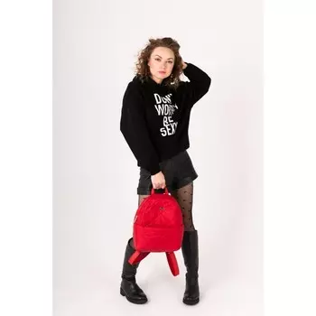 Рюкзак Nino, отдел на молнии, цвет красный 28х10х30см