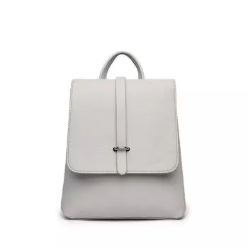 Рюкзак, отдел на клапане, цвет светло-серый