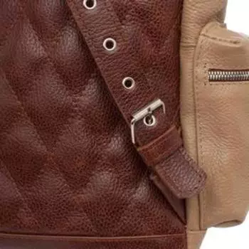 Рюкзак, отдел на кнопках, 3 наружных кармана, цвет бежевый