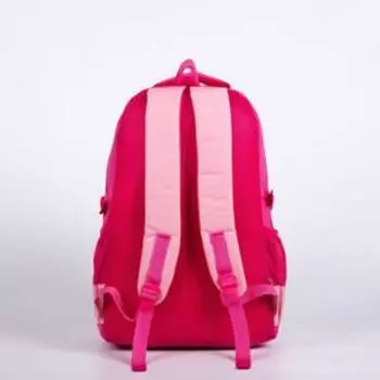 Рюкзак, отдел на молнии, 4 наружных кармана, 2 боковых кармана, цвет розовый