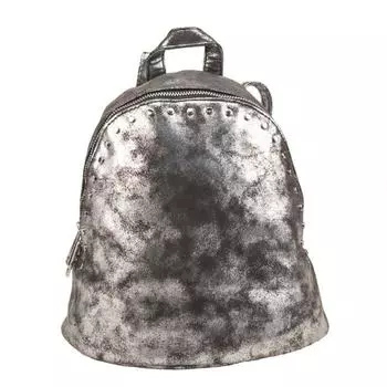 Рюкзак, отдел на молнии, цвет серебристый