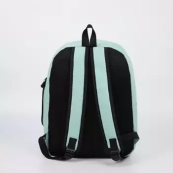 Рюкзак, отдел на молнии, наружный карман, 2 боковых кармана, пенал, цвет бирюзовый