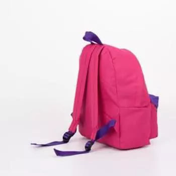 Рюкзак, отдел на молнии, наружный карман, цвет розовый