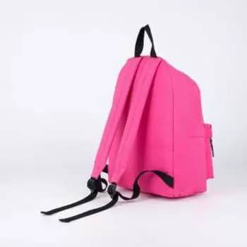 Рюкзак, отдел на молнии, наружный карман, цвет розовый