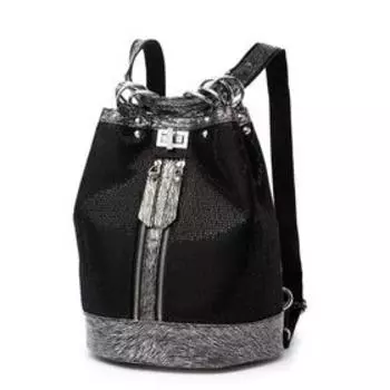 Рюкзак, отдел на застёжке, наружный карман, цвет чёрный