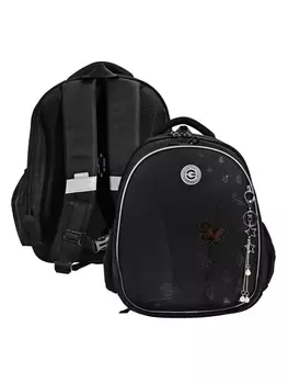 Рюкзак школьный Grizzly, 362820 см, каркасный, чёрный, RAz-586-3_1