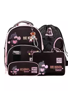 Рюкзак школьный 372812 см, эргономичная спинка, Across 194, папка, пенал, мешок