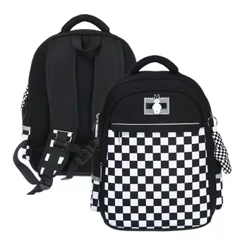 Рюкзак школьный 38 х 29 х 14,5 см, Hatber Ergonomic light "В тренде" NRk_15126