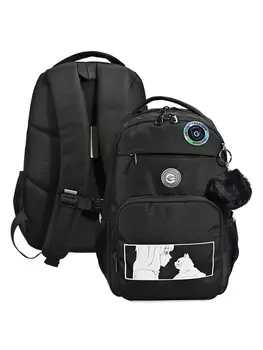 Рюкзак школьный, 402513 см, Grizzly, эргономичная спинка, черный, RG-564-3_2