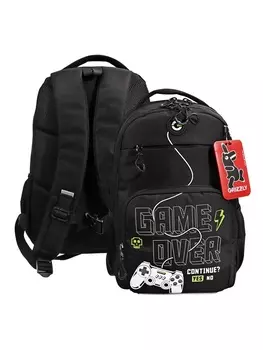 Рюкзак школьный, 402716 см, Grizzly, эргономичная спинка, отделение для ноутбука, черный, RB-559-2_2