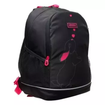 Рюкзак школьный эргономичная спинка, 38 х 28 х 18 см, 2 отделения, тёмно-серый