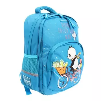 Рюкзак школьный Bruno Visconti "Панды", 40 х 30 х 19 см, эргономичная спинка, пенал в подарок