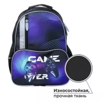 Рюкзак школьный, 37 х 26 х 13 см, эргономичная спинка, Calligrata ОРТ "Джойстик"