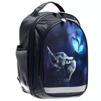 Рюкзак школьный, 37 х 27 х 16 см, эргономичная спинка, Calligrata Б "Котик"