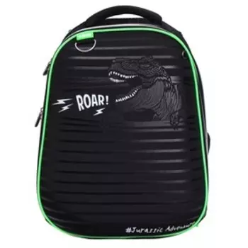 Рюкзак каркасный 38 х 29 х 17 см, эргономичная спинка, deVENTE Choice Lite Jurassic Adventure, часы в подарок, 17 л