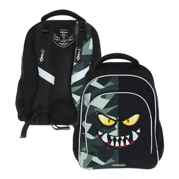 Рюкзак школьный Erich Krause ErgoLine 15L, 39 х 28 х 14 см, эргономичная спинка, Monster Smile 60099