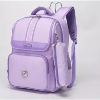 Рюкзак школьный, отдел на молнии, цвет фиолетовый 29х14,5х40,5см