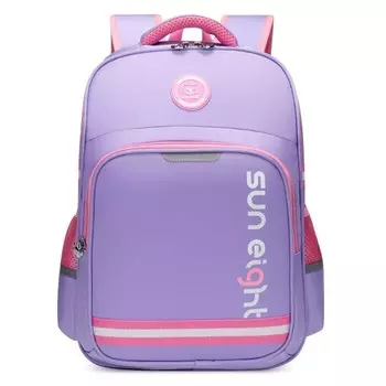 Рюкзак школьный, отдел на молнии, цвет фиолетовый/розовый 28,5х14,5х38,5см