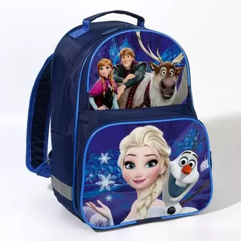 Рюкзак школьный с эргономической спинкой, 37х26х15 см, Холодное сердце