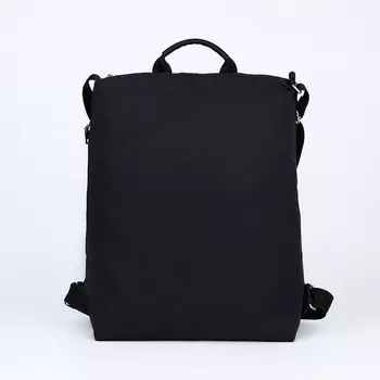 Рюкзак - сумка Медведково, текстиль, цвет чёрный