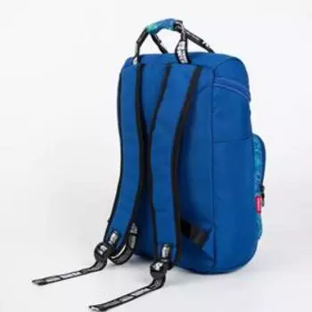 Рюкзак-сумка, отдел на молнии, наружный карман, цвет синий