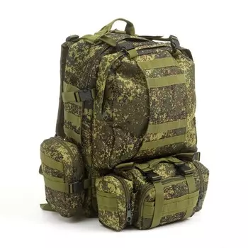 Рюкзак тактический туристический Storm tactic, 50 л, с карманами, расцветка пиксели, оливковый