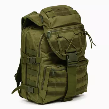 Рюкзак тактический туристический Storm tactic, 40 л, с карманами, однотонный, оливковый