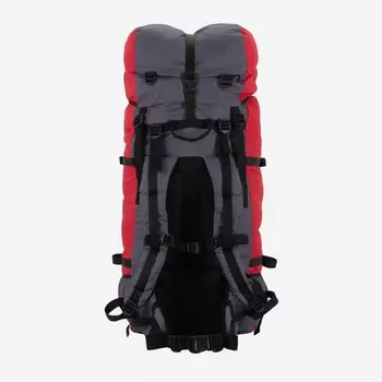 Рюкзак туристический, 100 л, отдел на шнурке, наружный карман, 2 боковых кармана, цвет серый/красный